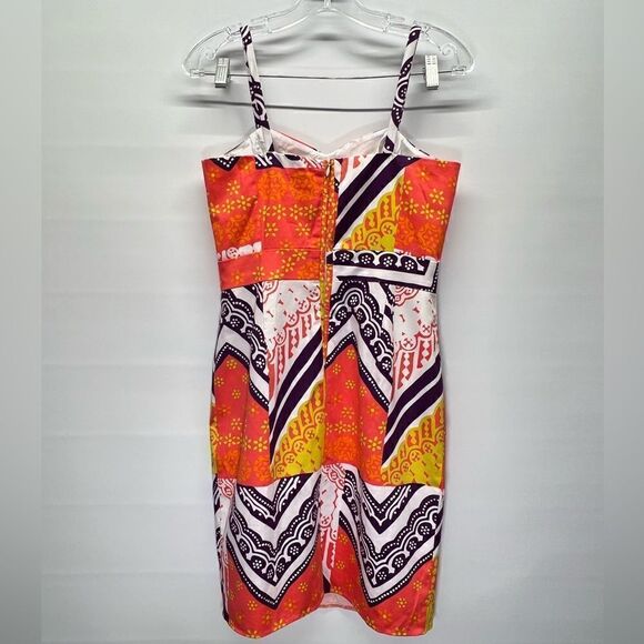 Trina Turk Tangier Frame Cora Mini Dress in Guava 4 - Picture 6 of 9